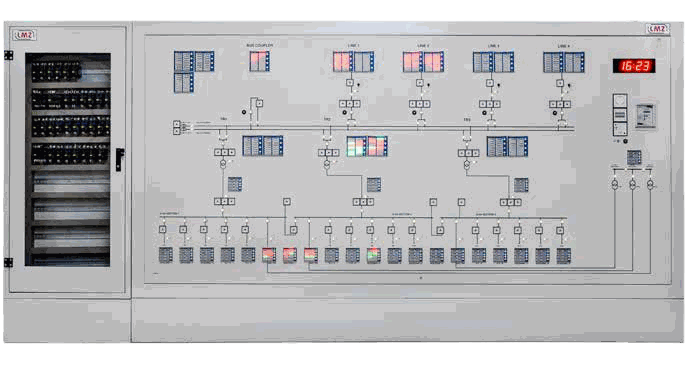 LMZ low voltage control and mimic panel from official catalog, transparent product photo