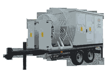 LMZ MV/LV mobile substation, technical product cutout from official catalog