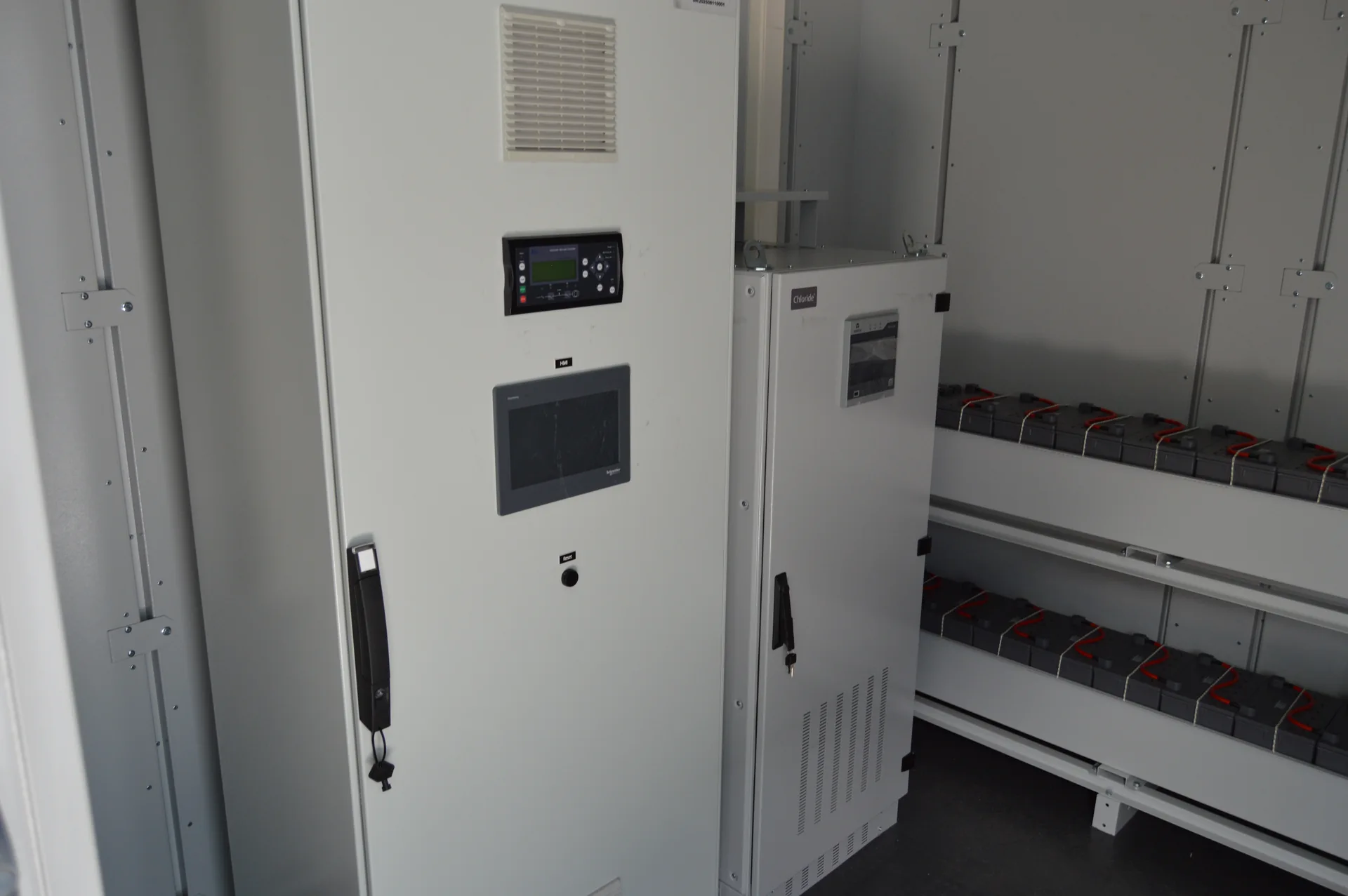 Electrical control cabinets and power distribution detail in LMZ Powerhouse