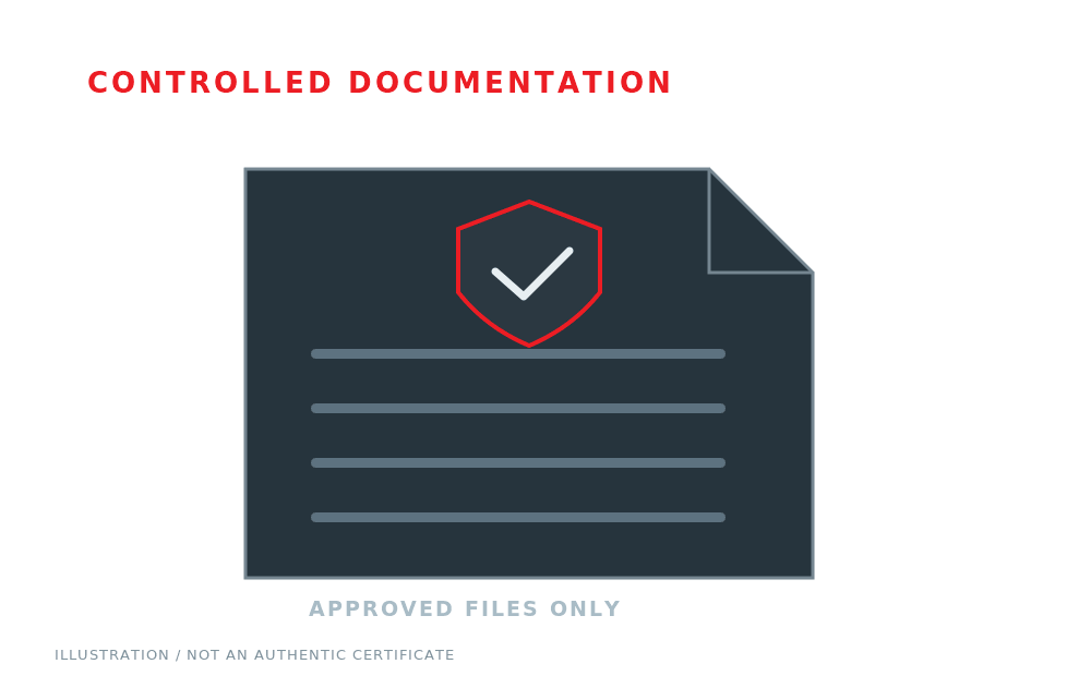 Generic approved-document graphic, not a certificate or certification claim